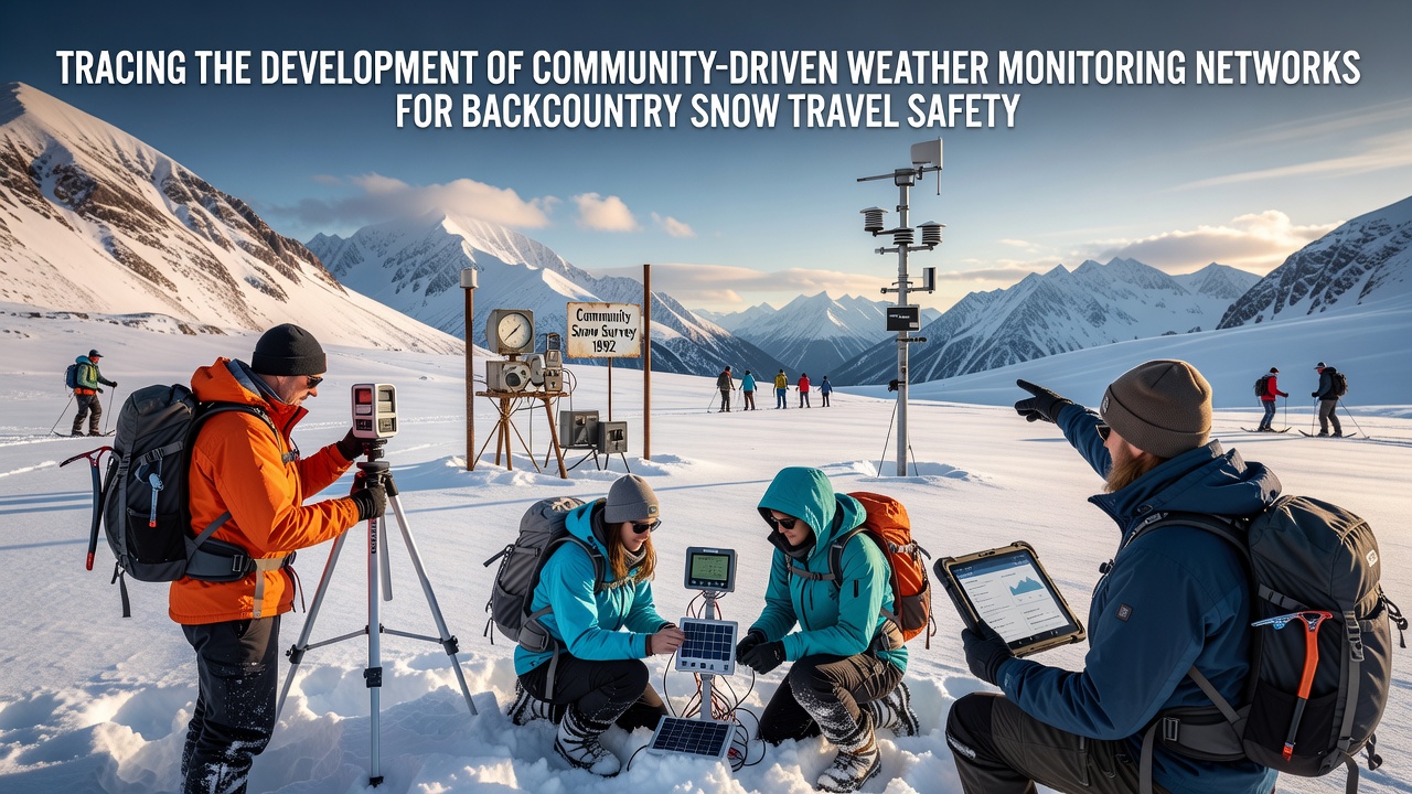 Tracing the Development of Community-Driven Weather Monitoring Networks for Backcountry Snow Travel Safety
